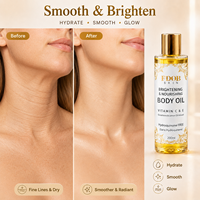 Huile pour le visage et le corps 100% naturelle à la vitamine C, à la niacinamide et à la vitamine E pour les soins de la peau, le blanchiment, l'anti-âge et la nutrition