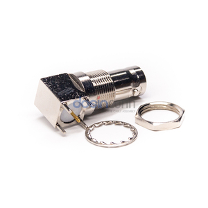 BNC Right Angle Female Panel Mount Bulkhead Connector Solder For Video Camera TV Monitor DVR - Product Image 2