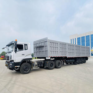 Low Price High Quality Durable 4 5Axle Heavy Duty Side Tipper Semi Trailer Hydraulic Dump <b>Truck</b> Best Selling Bauxite Coal Sand - Product Image 4