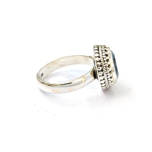 Anillo de Cuarzo Azul, Plata de Ley 925, Anillo de Piedra Preciosa, Cuarzo Azul, Colección Hecha a Mano, Anillos Finos, Joyería de Plata, Precio al por Mayor - Product Image 6