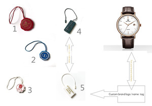 Wholsael thân thiện với môi tùy chỉnh thương hiệu logo dập nổi tên nhựa giá nhãn trang sức thẻ - Product Image 3