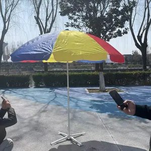 Payung pantai besar Parasol awet luar ruangan kustom mewah untuk dijual