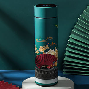 Thermos créatif avec écran tactile de température, tasse portable en acier inoxydable 304, 480 ml, cadeau, tasse à café intelligente, moderne, sous vide - Product Image 6