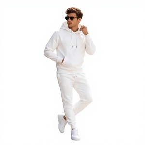 Ensemble de survêtement et de sport en polaire pour homme, sweat-shirt doux et pantalon de jogging pour un confort et une activité quotidiens - Product Image 1