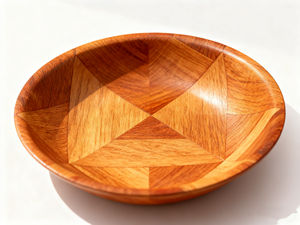 Ensemble de bols et d'assiettes en bois faits à la main de haute qualité et écologiques pour la salade, la pâte, la restauration/la salle à manger à domicile - Product Image 5