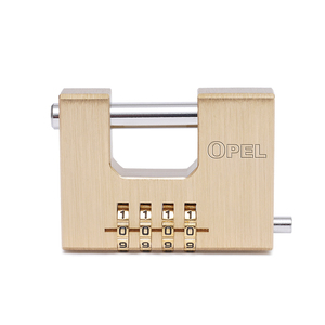Lucchetto Rettangolare in Ottone Massiccio <span class=keywords><strong>con</strong></span> <span class=keywords><strong>Combinazione</strong></span> Resistente, 70mm 80mm, Impermeabile e Antifurto, Sblocco <span class=keywords><strong>con</strong></span> Password - Product Image 1