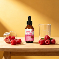 Gouttes liquides de cétone de framboise 3X Force, marque privée, extrait naturel de framboise, complément alimentaire, améliore l'immunité et le cerveau