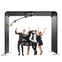 Base rotative portable pour caméra de photomaton SKY 360, angles réglables, compatible smartphones, iPad, reflex – Idéale pour événements et rassemblements – OEM Chine