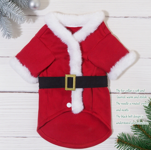 2025 Nueva gran oferta, albornoz grueso cálido para mascotas, Navidad, gatito, perro, ropa <span class=keywords><strong>de</strong></span> casa, poliéster protector para verano e invierno - Product Image 6