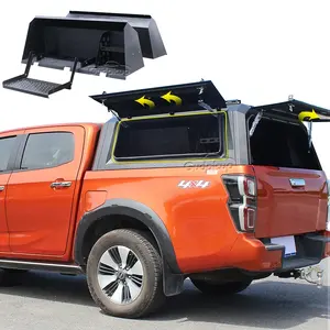 Camion à toit rigide en acier 4x4 Offroda hilux auvent pour plateau plat avec cuisine extérieure toyota