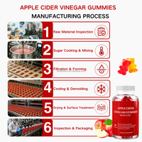 Gummies au vinaigre de cidre de pomme, complément alimentaire végétalien pour le soutien digestif, marque privée OEM ODM