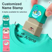 Sello Personalizado de Plástico para Niños con Nombre, Autoentintable, Impermeable, con Impresión Digital