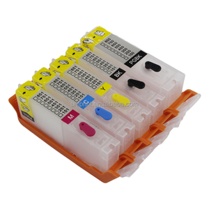 Cartouche rechargeable 5c PGI750 CLI751 pour <span class=keywords><strong>Canon</strong></span> <span class=keywords><strong>PIXMA</strong></span> MG5470 MG5670 MG6470 MG6670 MG7570 MX727 MX927 IP7270 IX6770 MG5570 IX6870 - Product Image 2