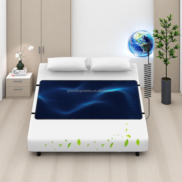 Grounding Mat for Bed with Grounding Cord Grounding Sleep Mat Grounding Mat for Better Sleep