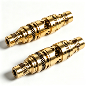 Piezas de Conexión Eléctrica para Torneado y Fresado CNC, Carcasas de Enchufe Chapadas en Oro, Agujas de Cobre Hechas de Aleación Metálica, Plástico y Acero - Product Image 3