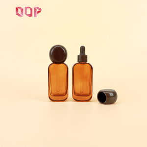 Botella de Vidrio Ámbar Transparente Elegante de 30 ml, 50 ml, 100 ml, 120 ml con Gotero, Punta de Goma y Tapa Redonda para Sueros de Lujo y Esenciales - Product Image 5