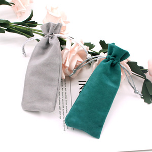 Bolsitas de Terciopelo Personalizadas para Joyería, Bolsas con Cordón de Varios Colores para Lápices Labiales - Product Image 4