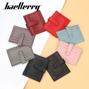 Porte-cartes Baellerry en cuir PU, fin, 4 pouces, avec boucle pour cartes de crédit et permis de conduire - Product Image 3