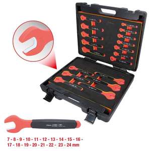 KS TOOLS - 118.1500 Jeu de clés ouvertes avec isolation de protection (18 pcs) - EAN 4042146874752 1000V CLÉS ISOLÉES - Product Image 3