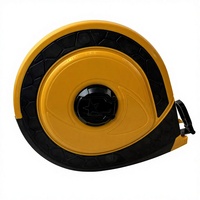 Roue de mesure de distance à verrouillage automatique mécanique LIANGJIN 50m Lame en acier au carbone Ruban à mesurer portable à main avec ruban à mesurer intégré
