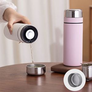 Taza de Café y Té de Acero Inoxidable 316 de 450 ml, Nueva, para Oficina o Aire Libre, con Filtro, Personalizable con Logotipo, con Espuma Personalizada - Product Image 5