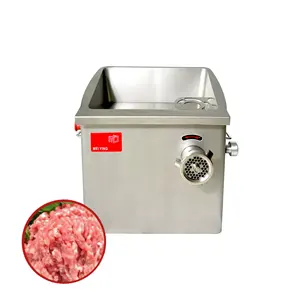 Picadora de carne eléctrica de acero inoxidable MJR, máquina comercial, picadora de carne 32