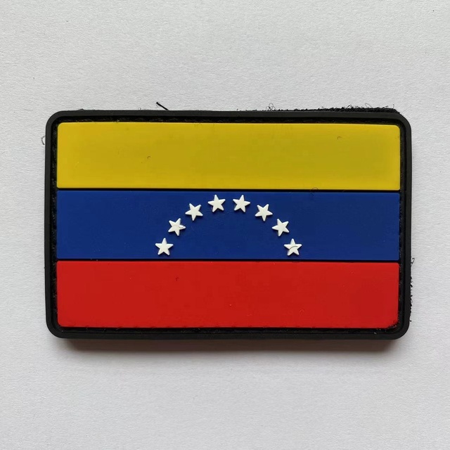 PVC Venezuela Flag Patch Venezuelan Tactical Patch PVC Hook and Loop Fastener Patch