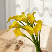 LUYI - Prix d'usine, grande taille, fleurs artificielles Calla Lily en EVA, effet réaliste, Calla Lily pour décoration de centre de table