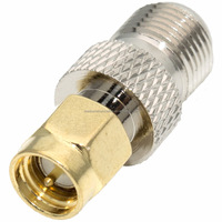 Conector hembra F a SMA macho Conector adaptador coaxial RF de cobre Premium