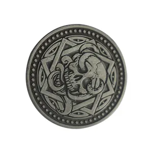 Moneda de desafío antigua de plata de alta calidad, precio a la venta con su propio diseño