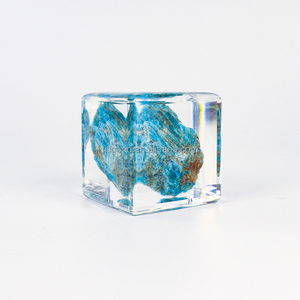 Minerai de cristal naturel Pierre brute Cristal minéral Science pour enfants Enseignement Minerai Résine Spécimen Cadeau Paperweigh - Product Image 1