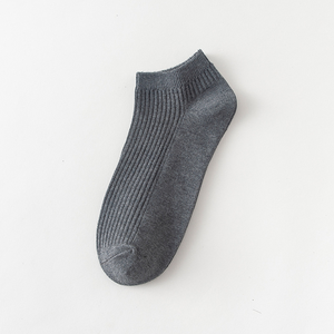 Men's <b>Ankle</b> <b>Socks</b> Solid Color Knitted Breathable Cotton Daily Wear White Gray <b>Black</b> Navy Blue - Product Image 2
