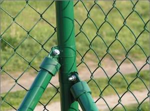 PVCコーティングまたは亜鉛メッキの丸型および角型スチールフェンス支柱（ポストキャップ付き） - Product Image 6