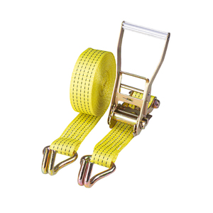 <span class=keywords><strong>Sangle</strong></span> d'arrimage à cliquet robuste crochets en J <span class=keywords><strong>Sangle</strong></span> d'arrimage de contrôle de cargaison pour <span class=keywords><strong>camion</strong></span> en acier et polyester certifié GS - Product Image 5