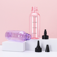 Bouteilles doseuses en plastique de 250 ml (16 oz) personnalisables avec logo, flacons souples vides avec bouchons pour huile capillaire avec nom de marque