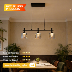 2026 Hot Chandelier& Pendant Light Modern Pendant Lights Black Color Farmhouse Style Living Room Hanging Light - Product Image 2