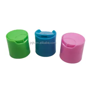 24/410 Colorful disc top cap Plastic press cap disc lid flip top cap
