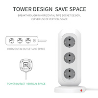 Multiprise rétractable, standard européen, type européen, protection contre les surtensions, prise d'alimentation usb, cube, extension, prise de cordon