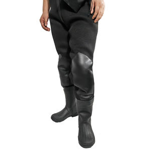 Wader de pêche à la mouche en <span class=keywords><strong>néoprène</strong></span> de grande capacité 5MM Bottes en caoutchouc noir personnalisées avec conception sans couture pour la chasse et la pêche - Product Image 2