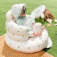 Matériau PVC sain portable bébé siège gonflable enfant chaise d'alimentation salle de bain douche gonflable bébé canapé