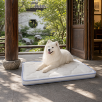 Outdoor-Kühlmatte aus Silikon für Hunde, Orthopädische Dickkernmatte, Reise-Interaktives Design für Garten, Pavillon und Terrasse