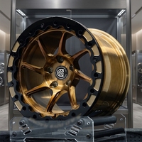 Jantes en alliage d'aluminium forgées GUDE Deep Dish dorées 19-23 pouces 25 mm ET Neuves pour Mercedes G63/G500/X5/X7 et plus