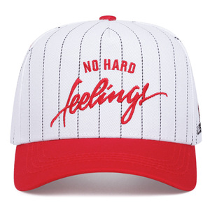 Cappellino da Baseball in Cotone a Righe Verticali con Ricamo di Lettere e Motivo Laterale a Rosa Ardente, Unisex, per Uso Casual all'Aperto - Product Image 5