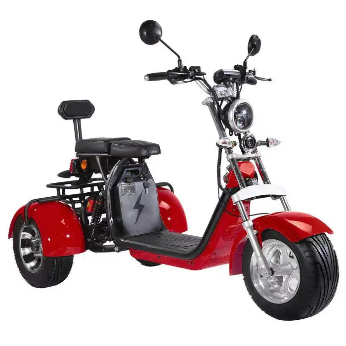 Amoto Wholesale high quality 60v 12AH/20AH/40AH Battery 45KM/H motorcycle 2000w 3 Wheels electric scooter citycoco for Adults