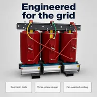 Transformateur sec SCB12, longue durée de vie et contrôle qualité strict, enroulement en cuivre 24 kV 500 kVA, refroidissement AF classe H, idéal pour les systèmes électriques des aéroports