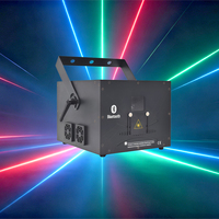 Luz Láser de Animación RGB a Todo Color de 8W/10W, Proyector de Escenario 4 en 1 con DMX/Sonido/Automático para Discotecas y DJ