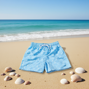 HDJ Men's Swim Trunks Printed <b>Letter</b> Pattern Breathable Polyester Board Shorts Casual Beachwear S M L XL XXL - Product Image 3