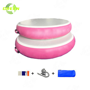 Verde 3M 4m 5M 6m 8m 10m 12m 15M pista de aire inflable barata estera de gimnasio de caída redonda estera de gimnasio de pista de aire inflable gimnasia - Product Image 5