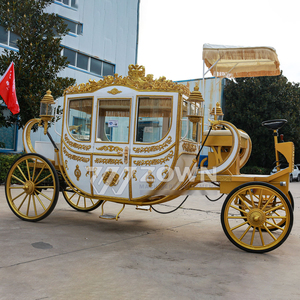 Calèche royale électrique entièrement fermée avec roues solides, chariot de luxe résistant aux intempéries pour toutes les saisons, zones touristiques et stations balnéaires - Product Image 3