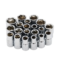 Set soket cermin baja 10mm, Kit peralatan adaptor Universal untuk perbaikan mobil